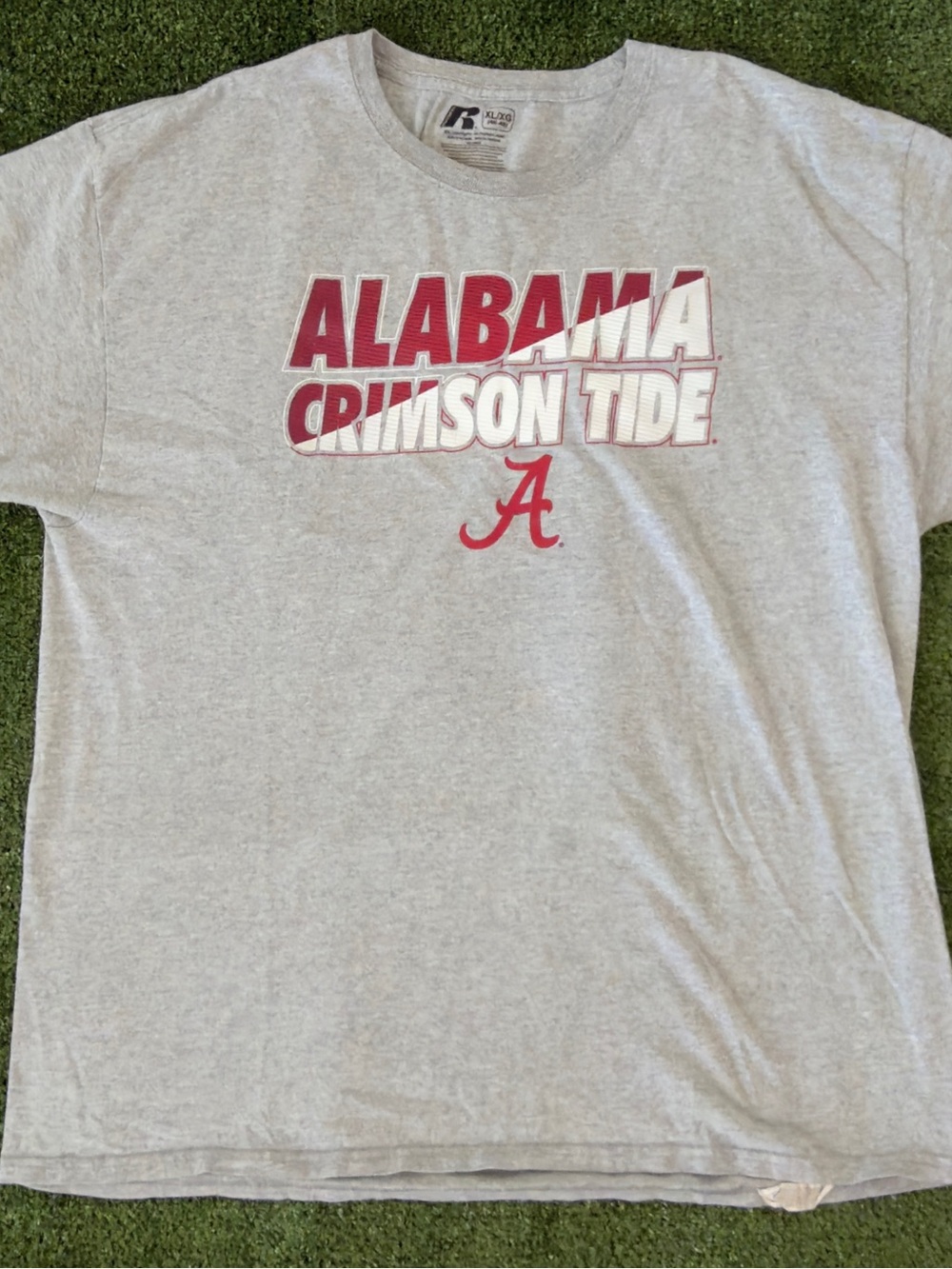 Russell Athletic Gray Alabama Crimson Tide Graphic Tee with Red Logo